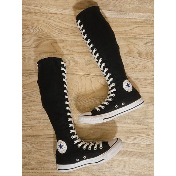Converse All-Star Chuck Taylor XXHI Black Knee High Sneakers Size Womens 7 Men 5 - Picture 12 of 12